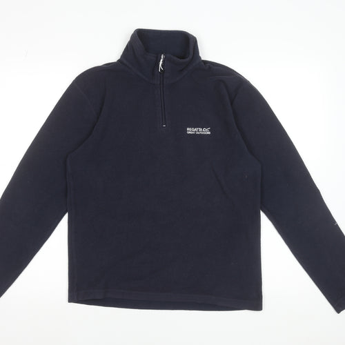 Regatta Men's Blue Fleece 1/4 Zip Pullover Sweatshirt Size S