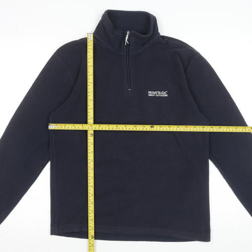 Regatta Men's Blue Fleece 1/4 Zip Pullover Sweatshirt Size S