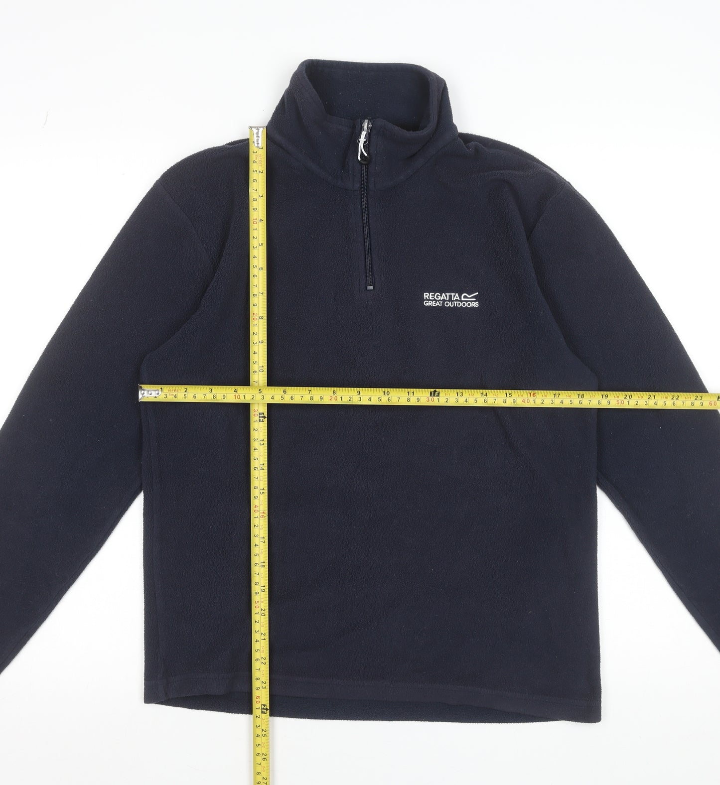 Regatta Men's Blue Fleece 1/4 Zip Pullover Sweatshirt Size S