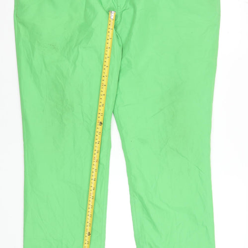Alberto Men's Green Modern Fit Golf Rain & Wind Fighter Trousers Size 58