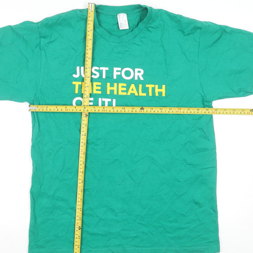 Sydney Uni Sport & Fitness Green Cotton Men's M Graphic T-Shirt