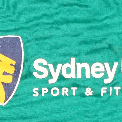 Sydney Uni Sport & Fitness Green Cotton Men's M Graphic T-Shirt