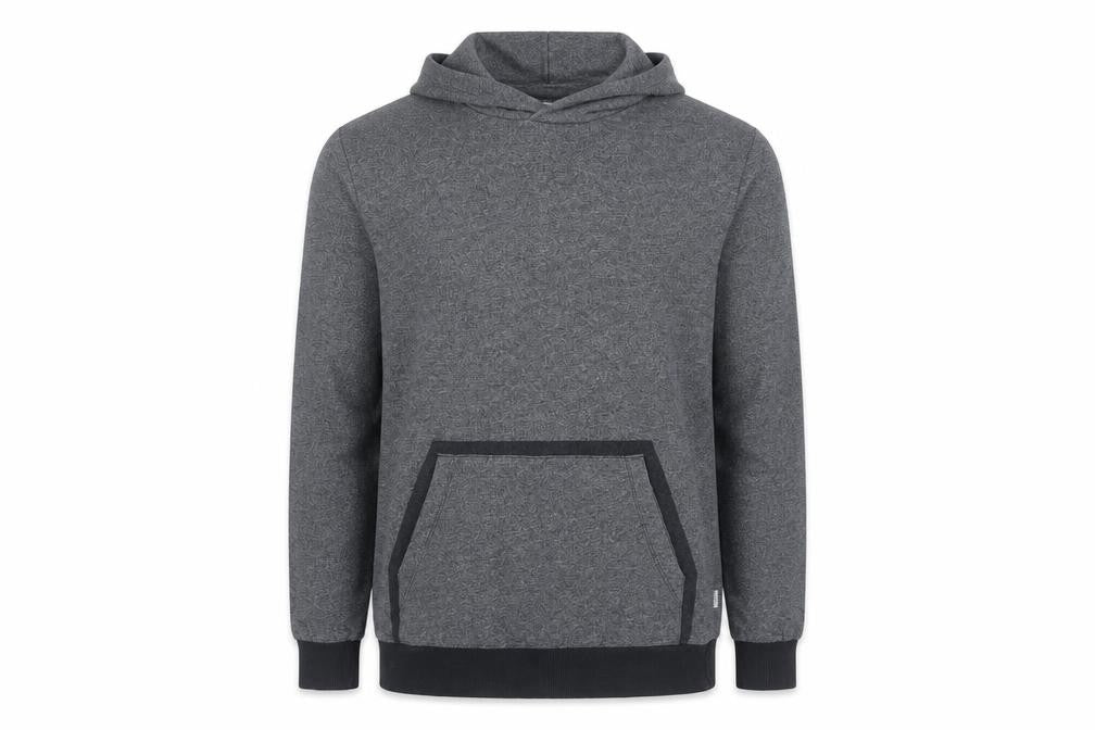 Front view of Jack & Jones Men’s Grey Pullover Hoodie L Regular Fit