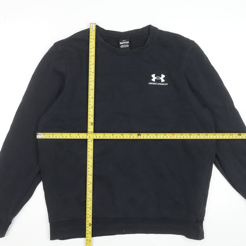 Under Armour Men's Black Crew Neck Pullover Sweatshirt Size S
