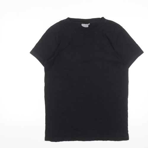 J.Lindeberg Men's Black Cotton Crew Neck T-Shirt L
