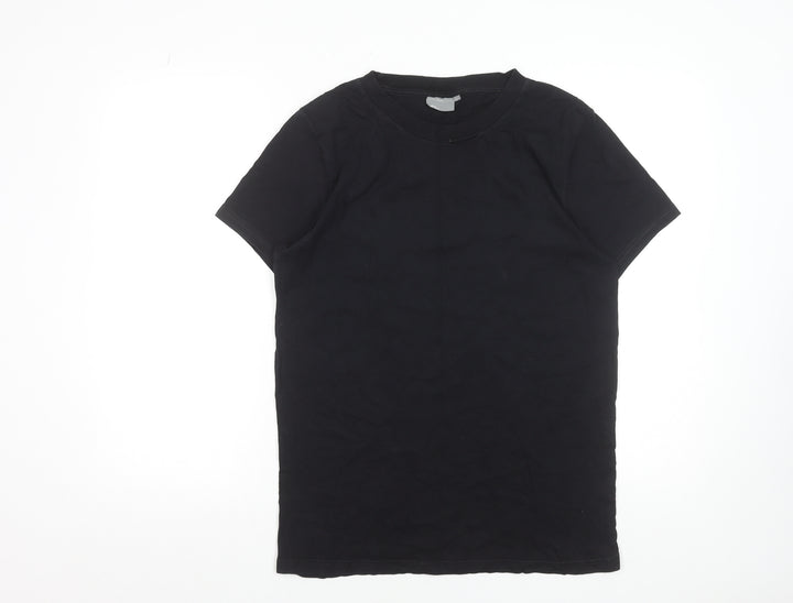 J.Lindeberg Men's Black Cotton Crew Neck T-Shirt L
