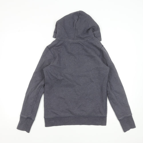 Luperdry Sport Womens Grey Sequin Logo Hoodie Size S Cotton Blend