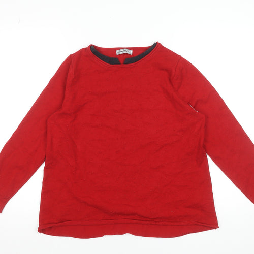Scorzzo Women Red XL Pullover Jumper Long Sleeve Knit