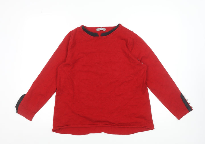 Scorzzo Women Red XL Pullover Jumper Long Sleeve Knit