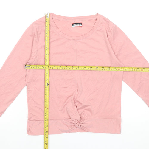 Kappa Women's Pink 3/4 Sleeve Basic Modal Blend T-Shirt Medium