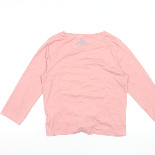 Kappa Women's Pink 3/4 Sleeve Basic Modal Blend T-Shirt Medium
