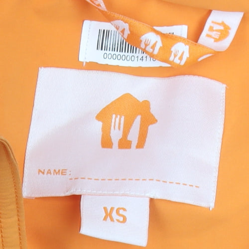 Takeaway.com Men's Orange XS Puffer Jacket Windproof Reflective Workwear
