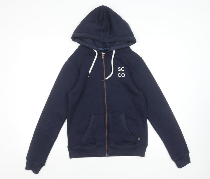 SoulCal & Co Women's Navy Full Zip Hoodie XS Cotton Blend