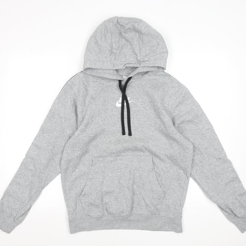Nike Men's Grey Pullover Hoodie XS Regular Fit Sports Fleece