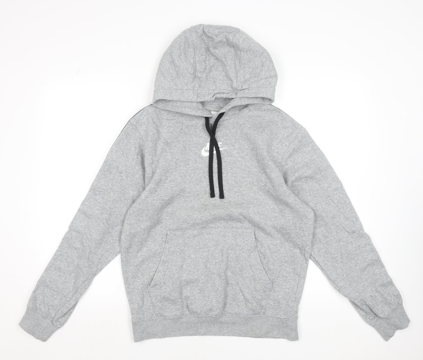 Nike Men's Grey Pullover Hoodie XS Regular Fit Sports Fleece
