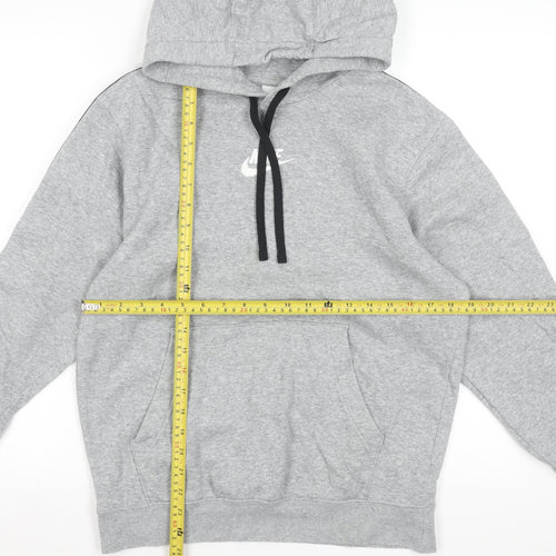 Nike Men's Grey Pullover Hoodie XS Regular Fit Sports Fleece