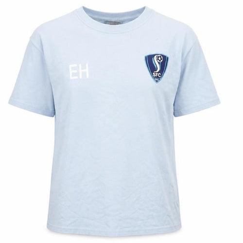 Gildan Women’s Blue SFC Embroidered Cotton Sports T-Shirt L
