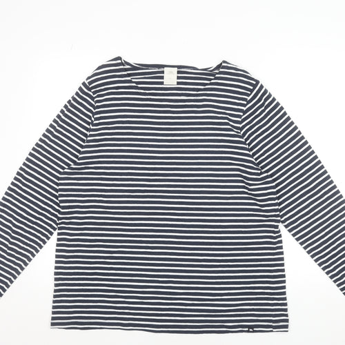 Trespass Womens Blue White Striped Long Sleeve T-Shirt 2XL
