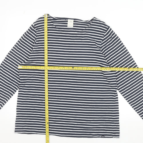 Trespass Womens Blue White Striped Long Sleeve T-Shirt 2XL