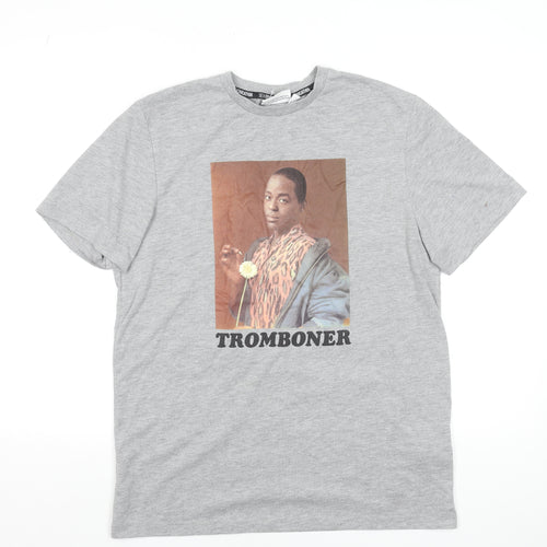 Sex Education Men's Grey Graphic T-Shirt M Funny Tromboner Netflix