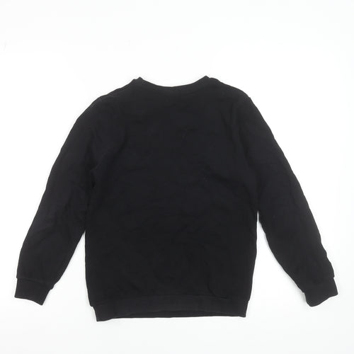 Sonic The Hedgehog Boys Black 10-11 Years Pullover Sweatshirt