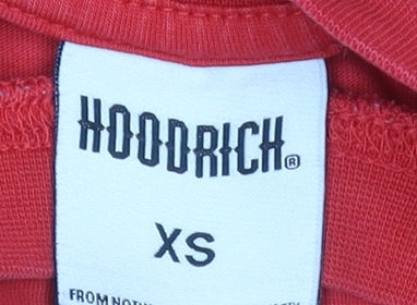 Hoodrich Men's Red Graphic Print Crew Neck T-Shirt XS