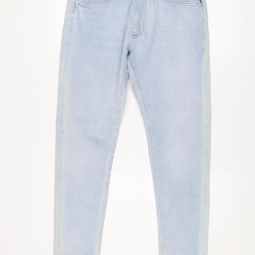 Marks and Spencer Men's Blue Skinny Jeans 30x31 Slim Fit Denim