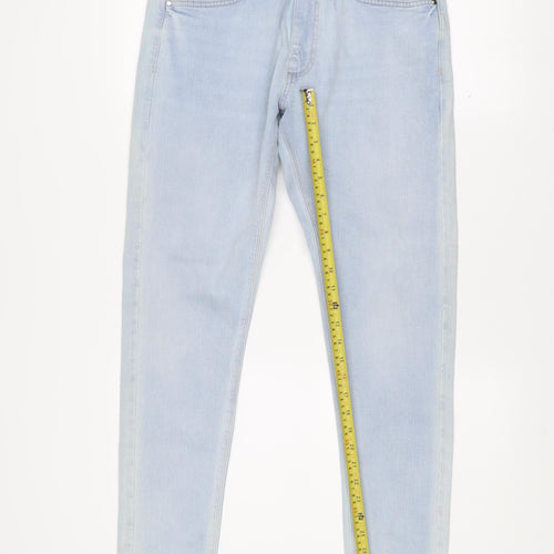 Marks and Spencer Men's Blue Skinny Jeans 30x31 Slim Fit Denim