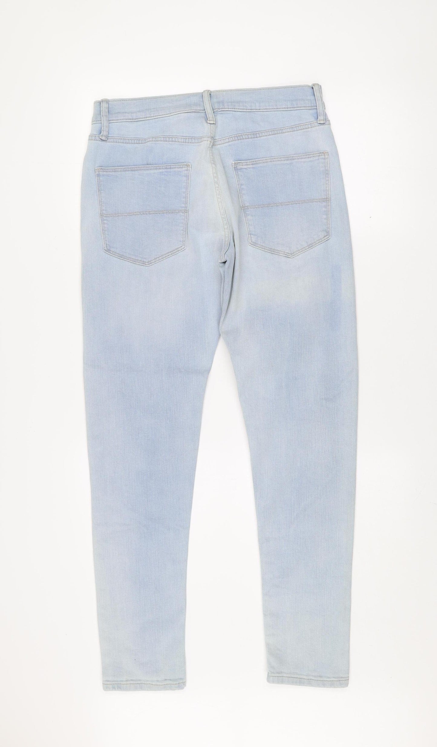 Marks and Spencer Men's Blue Skinny Jeans 30x31 Slim Fit Denim
