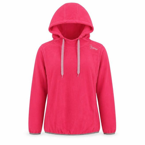 TOG24 Womens Pink Fleece Hoodie Size 10/12 Long Sleeve Pullover