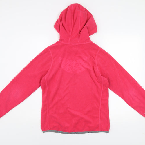 TOG24 Womens Pink Fleece Hoodie Size 10/12 Long Sleeve Pullover