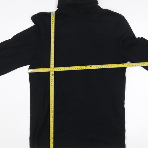 Marks and Spencer Autograph Men’s Black Slim Fit Supima Cotton Roll Neck Top Size S