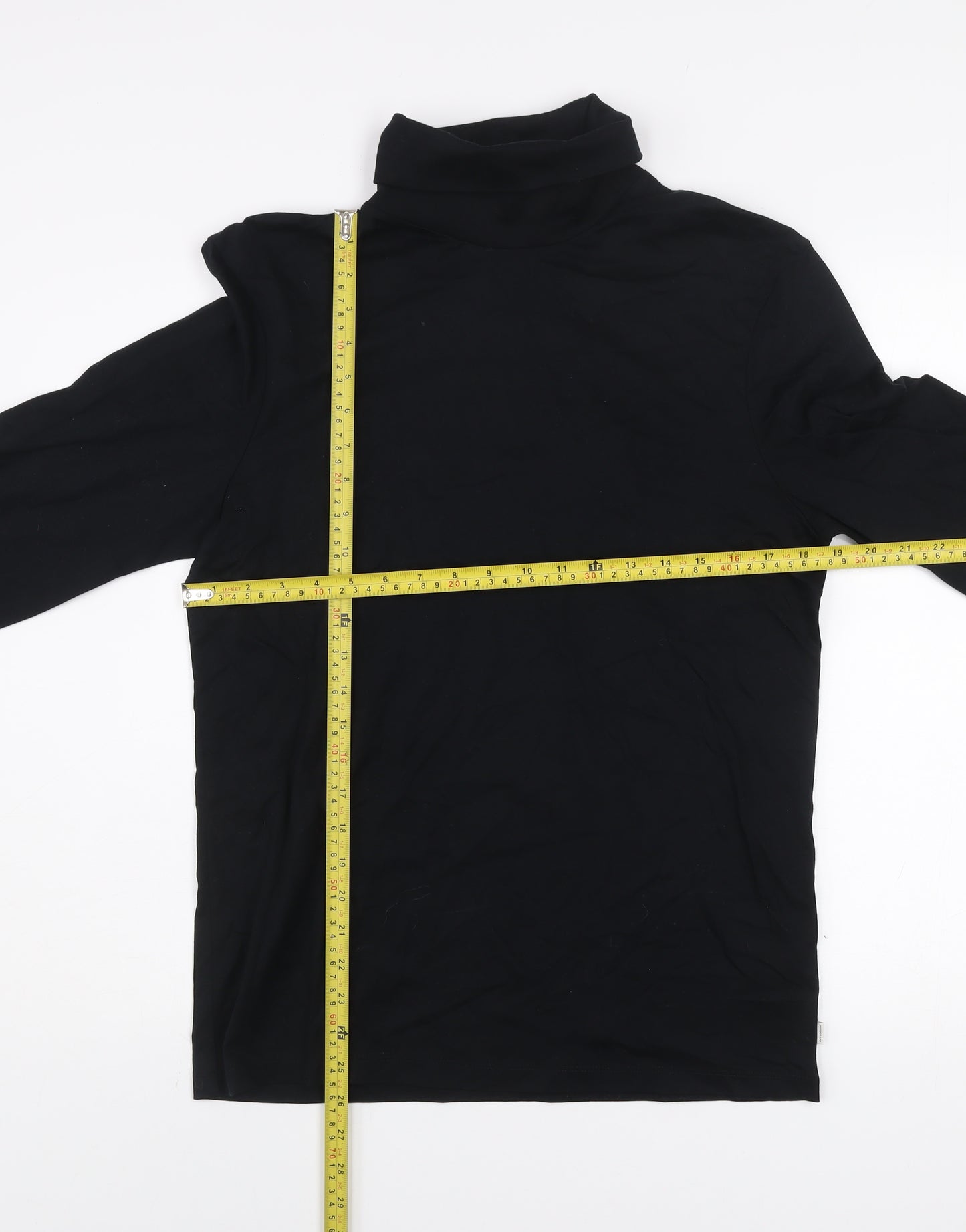 Marks and Spencer Autograph Men’s Black Slim Fit Supima Cotton Roll Neck Top Size S