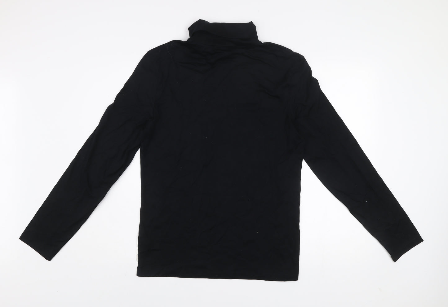 Marks and Spencer Autograph Men’s Black Slim Fit Supima Cotton Roll Neck Top Size S