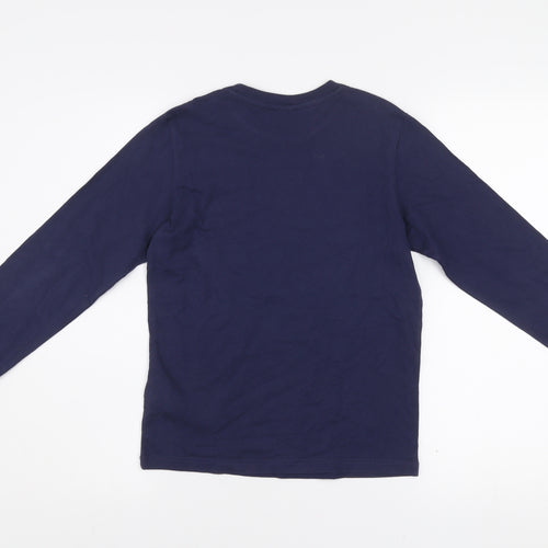Diesel Boys Navy Blue Long Sleeve Crew Neck Graphic T-Shirt Size 10
