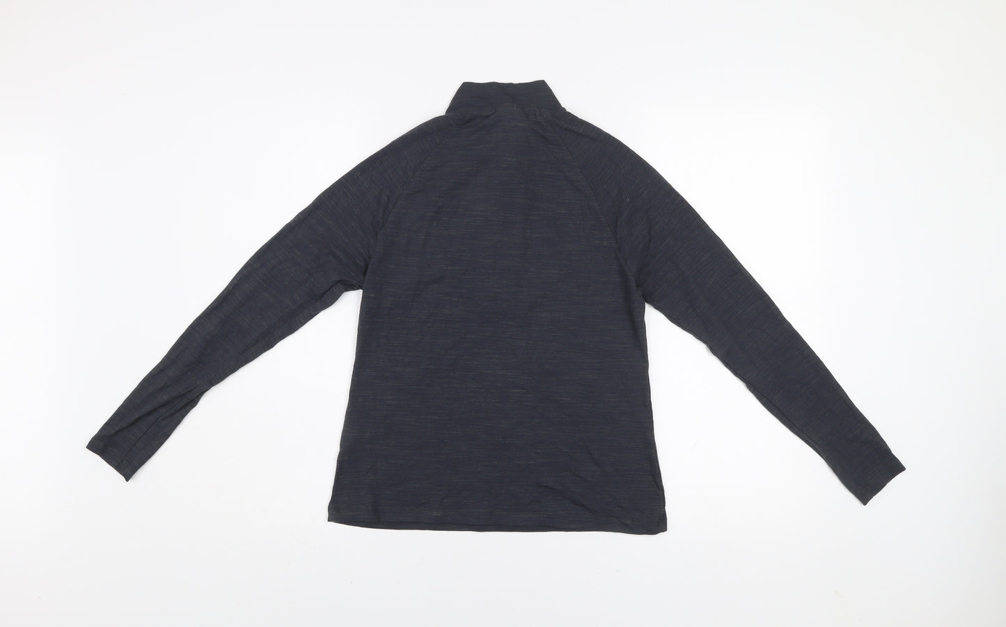 MP Women Black Long Sleeve 1/4 Zip Activewear Top Size S