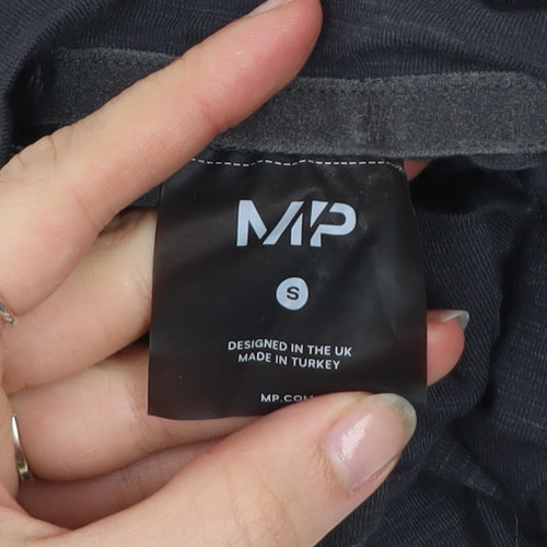 MP Women Black Long Sleeve 1/4 Zip Activewear Top Size S