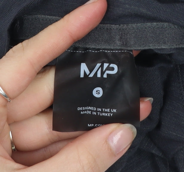 MP Women Black Long Sleeve 1/4 Zip Activewear Top Size S