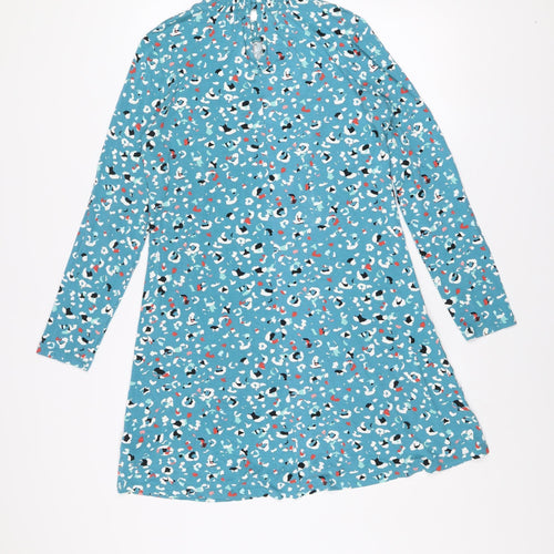 Marks and Spencer Women Blue Animal Print Shift Dress Size 12