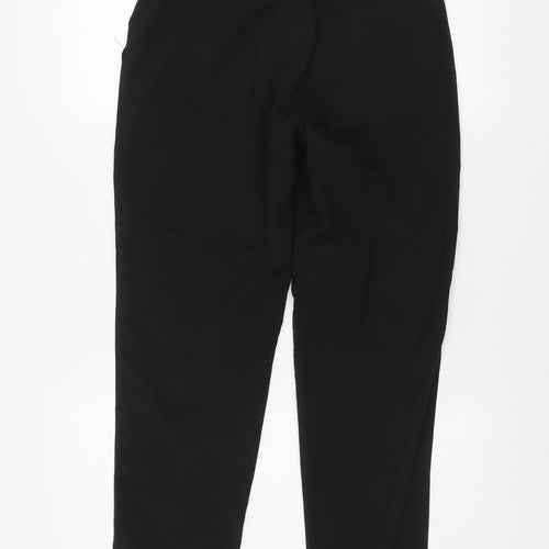 Love Label Women's Black Size 12 Tapered Zip Front Trousers