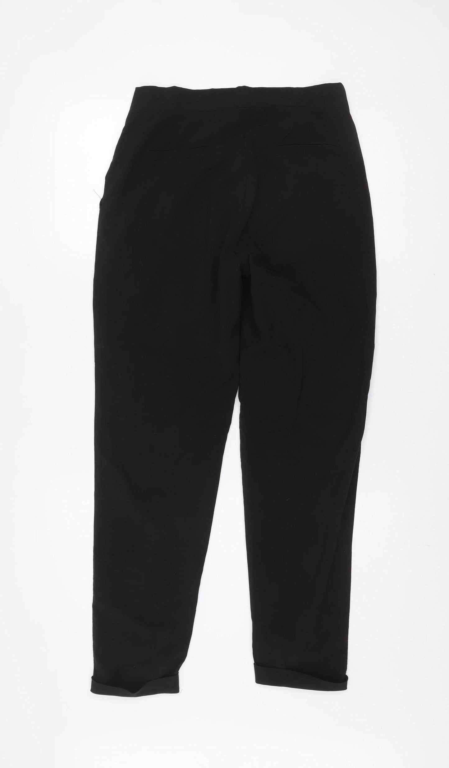 Love Label Women's Black Size 12 Tapered Zip Front Trousers