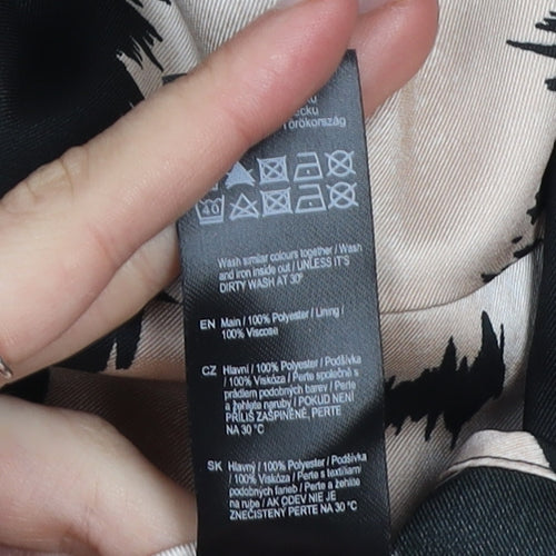 FW Bridge Women’s Black Leopard Print A-Line Dress Size 18