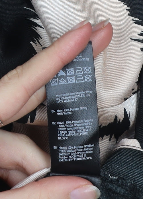 FW Bridge Women’s Black Leopard Print A-Line Dress Size 18