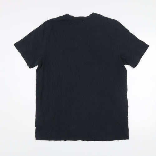 Nike Men's Black XL Graphic Tiger Print Short Sleeve T-Shirt