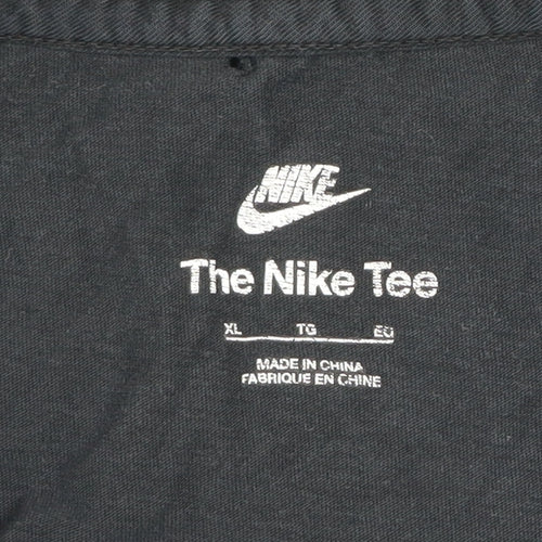 Nike Men's Black XL Graphic Tiger Print Short Sleeve T-Shirt