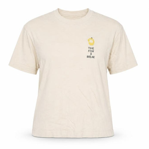Uniqlo Women Beige Pokemon XS 100% Cotton Casual T-Shirt
