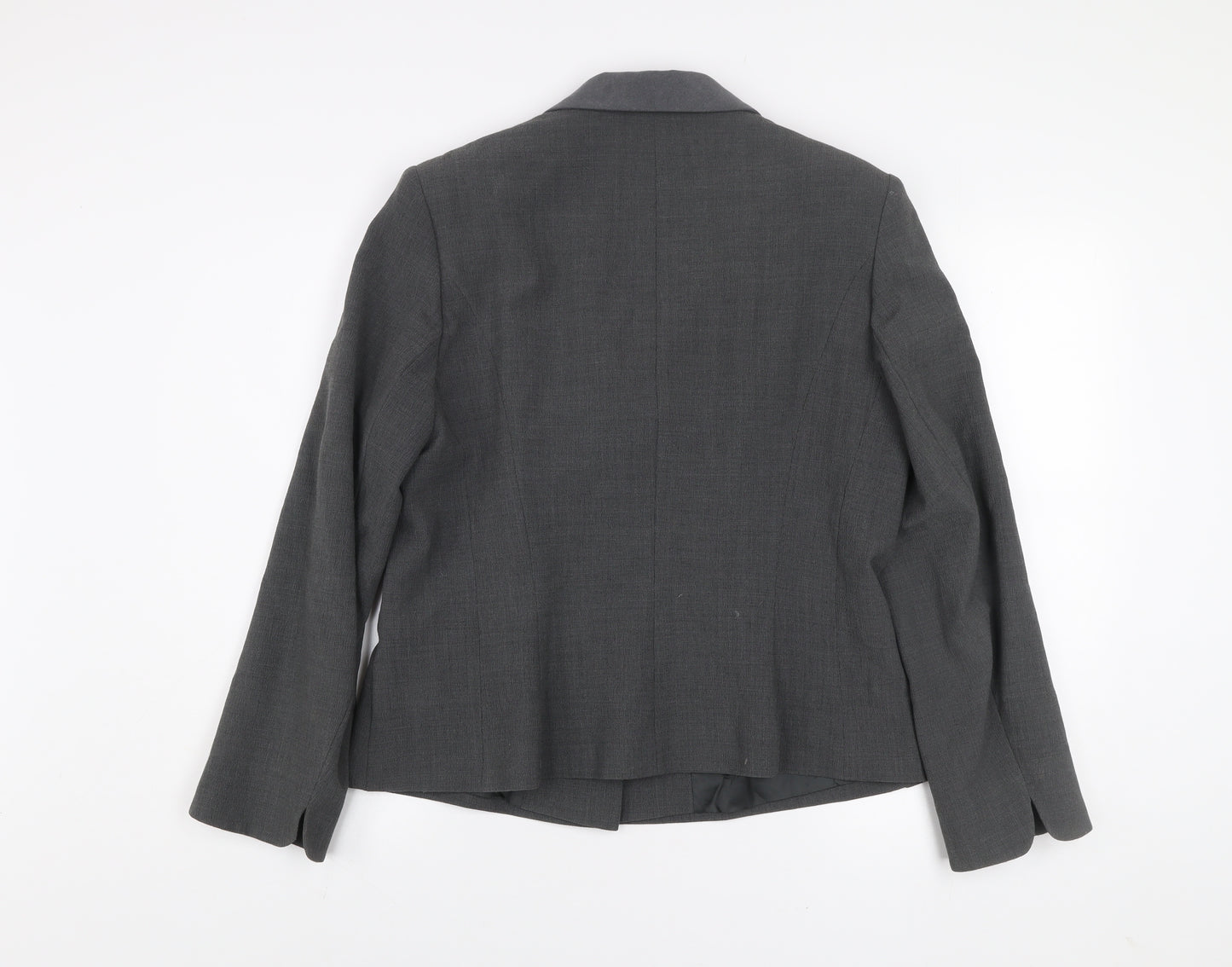 Alex & Co. Women's Grey Wool Blend Suit Jacket UK 16 Classic Fit