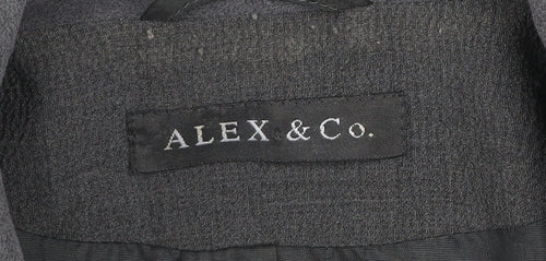 Alex & Co. Women's Grey Wool Blend Suit Jacket UK 16 Classic Fit