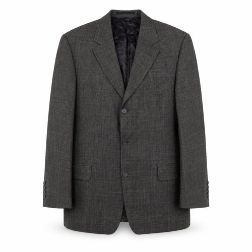 Jaeger Men’s Grey Wool Blazer Jacket 44R Classic Single Breasted