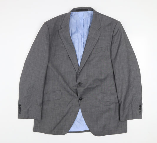 Marks and Spencer Men’s Grey Wool Blend 44R Business Blazer Jacket